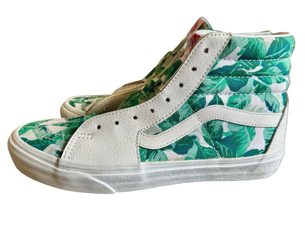 Vans "Leaf Me Alone" Custom SK8-HiShoes | Women’s Size 8.5